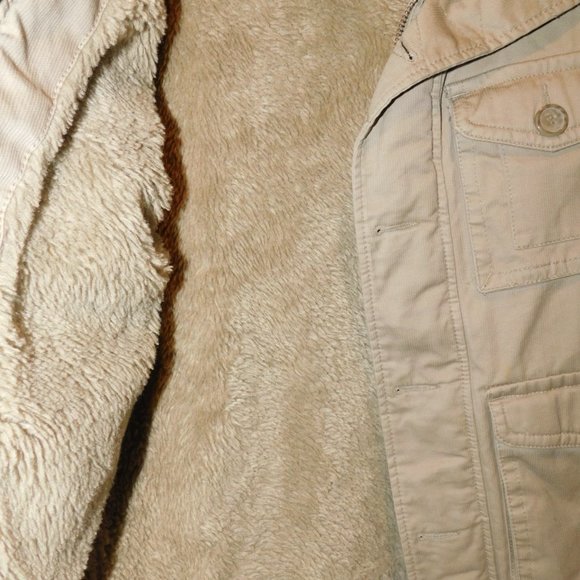 Kirra Women's Coat Size Small Tan Faux Fur Warm Winter Jacket - Picture 3 of 5